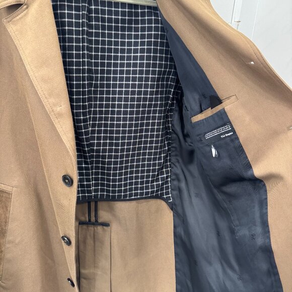 The Kooples Brown Cropped Trench Coat Size Med - UNISEX - Picture 4 of 6